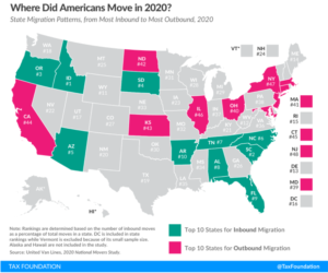Where did Americans move