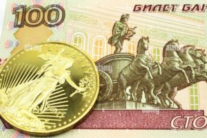 gold russia ruble