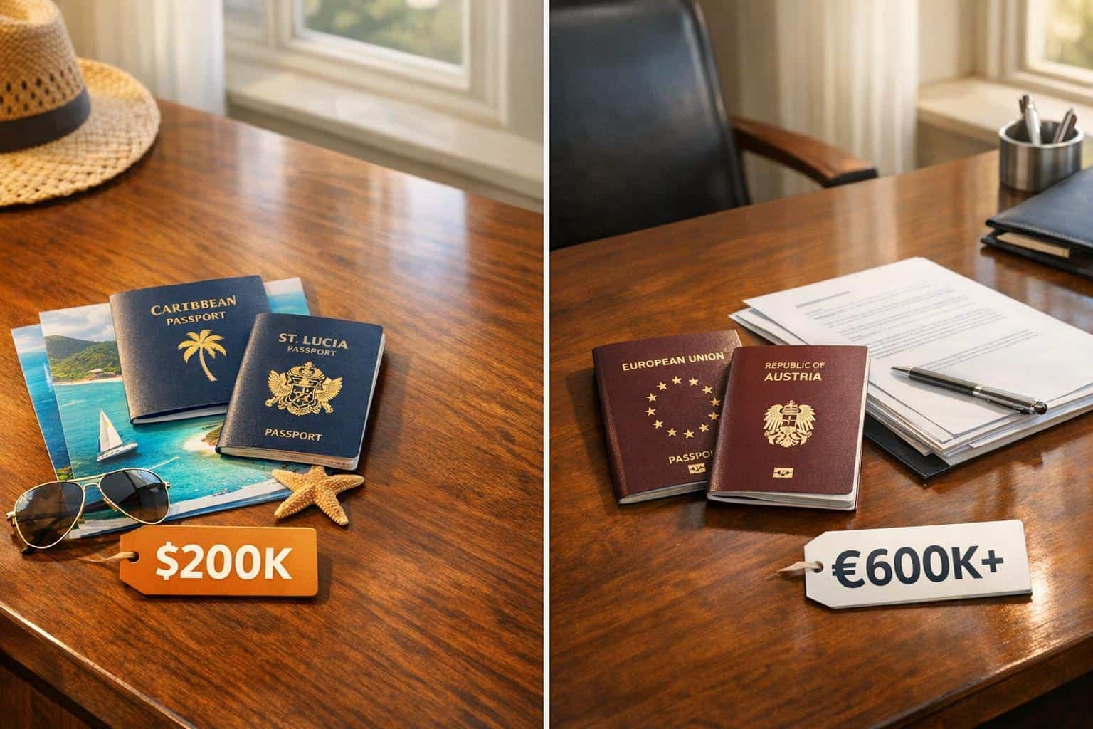Caribbean vs. European Citizenship by Investment Costs