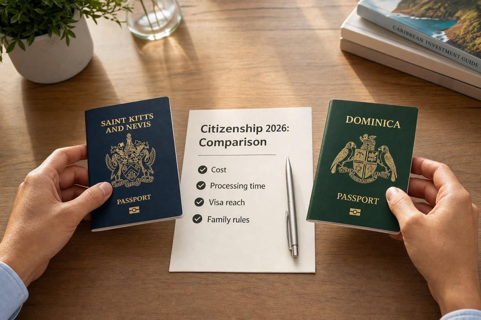 St Kitts and Nevis vs Dominica citizenship: which is better in 2026?