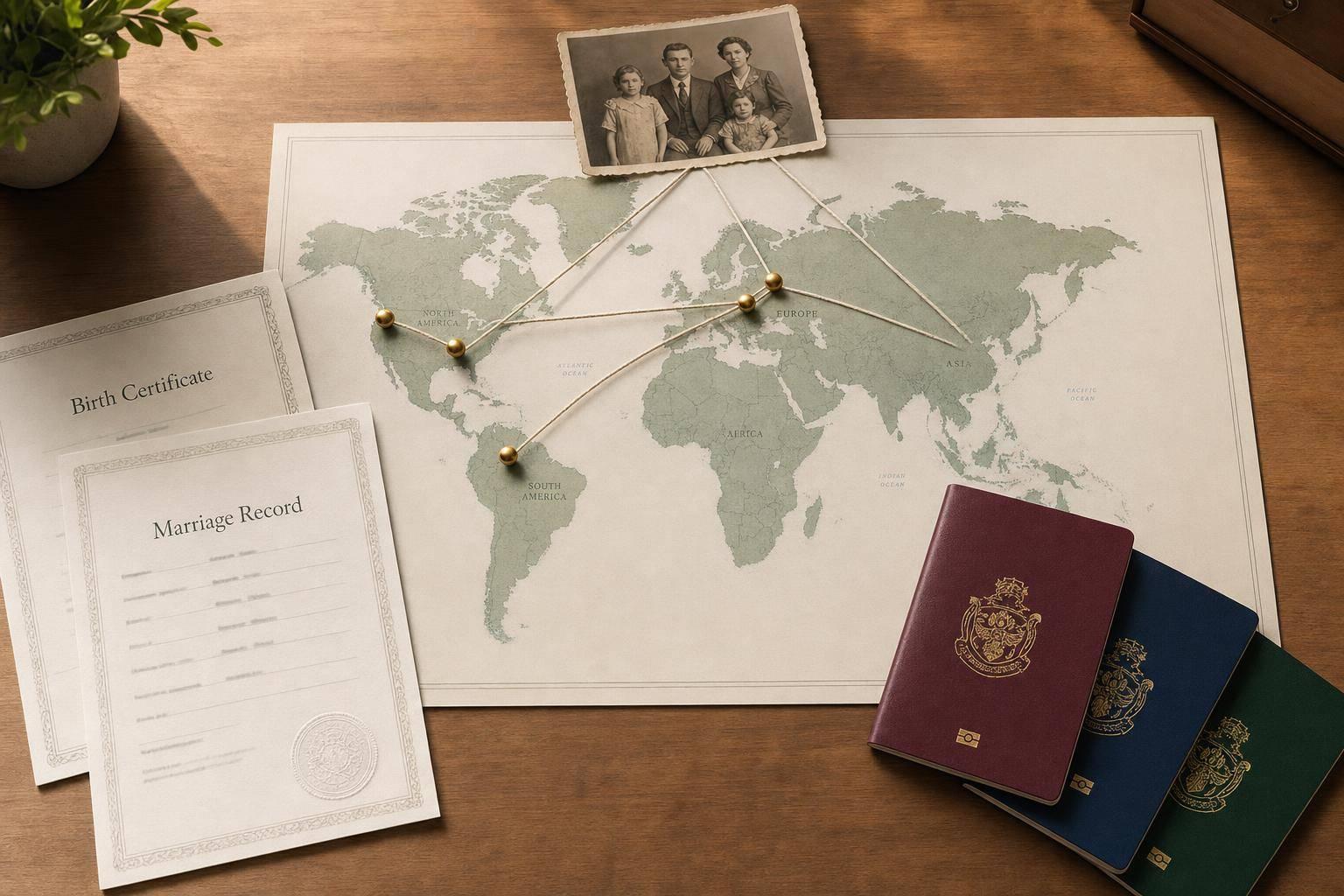 Which countries let you get citizenship through ancestry?