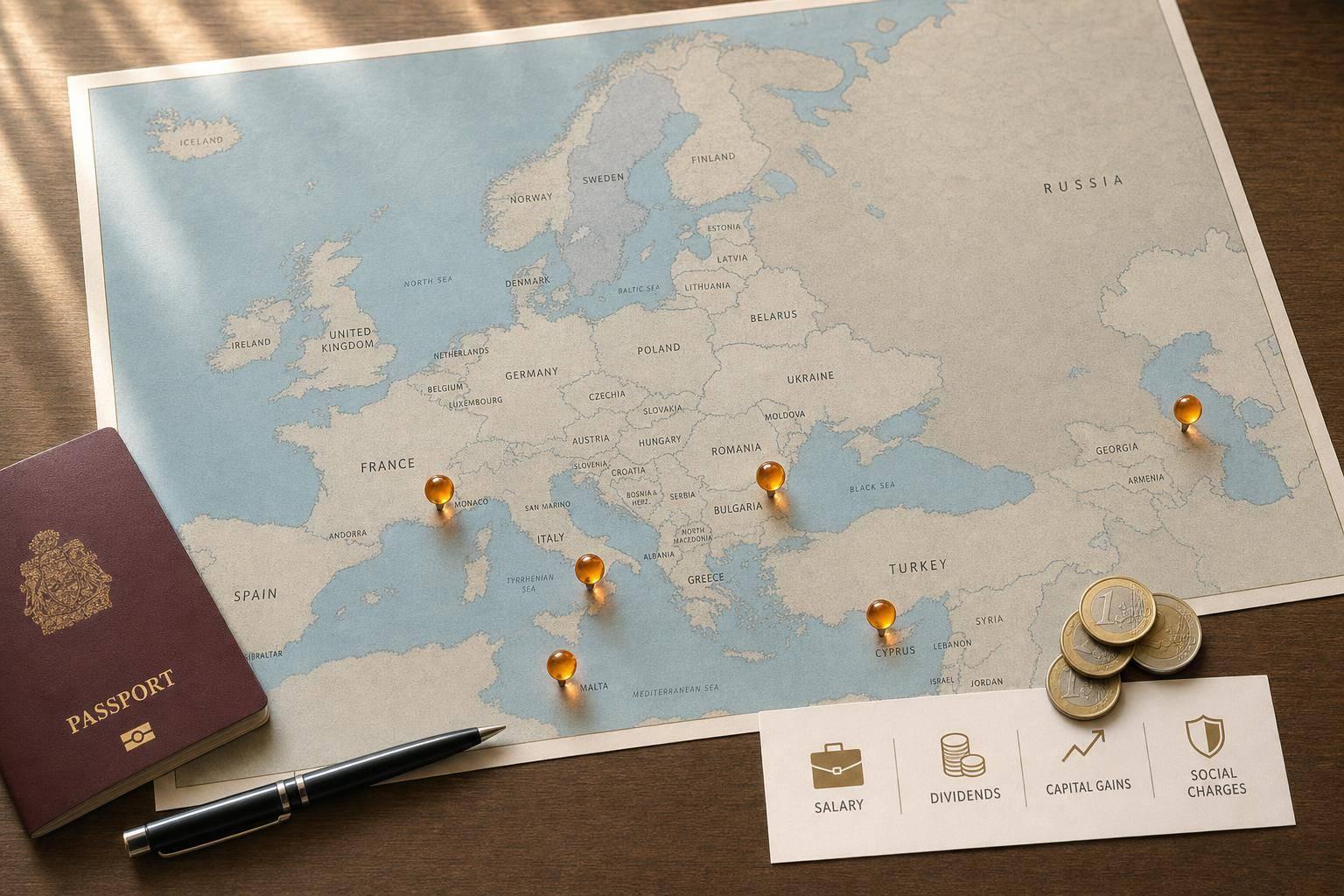 What are the lowest-tax countries for living in Europe?