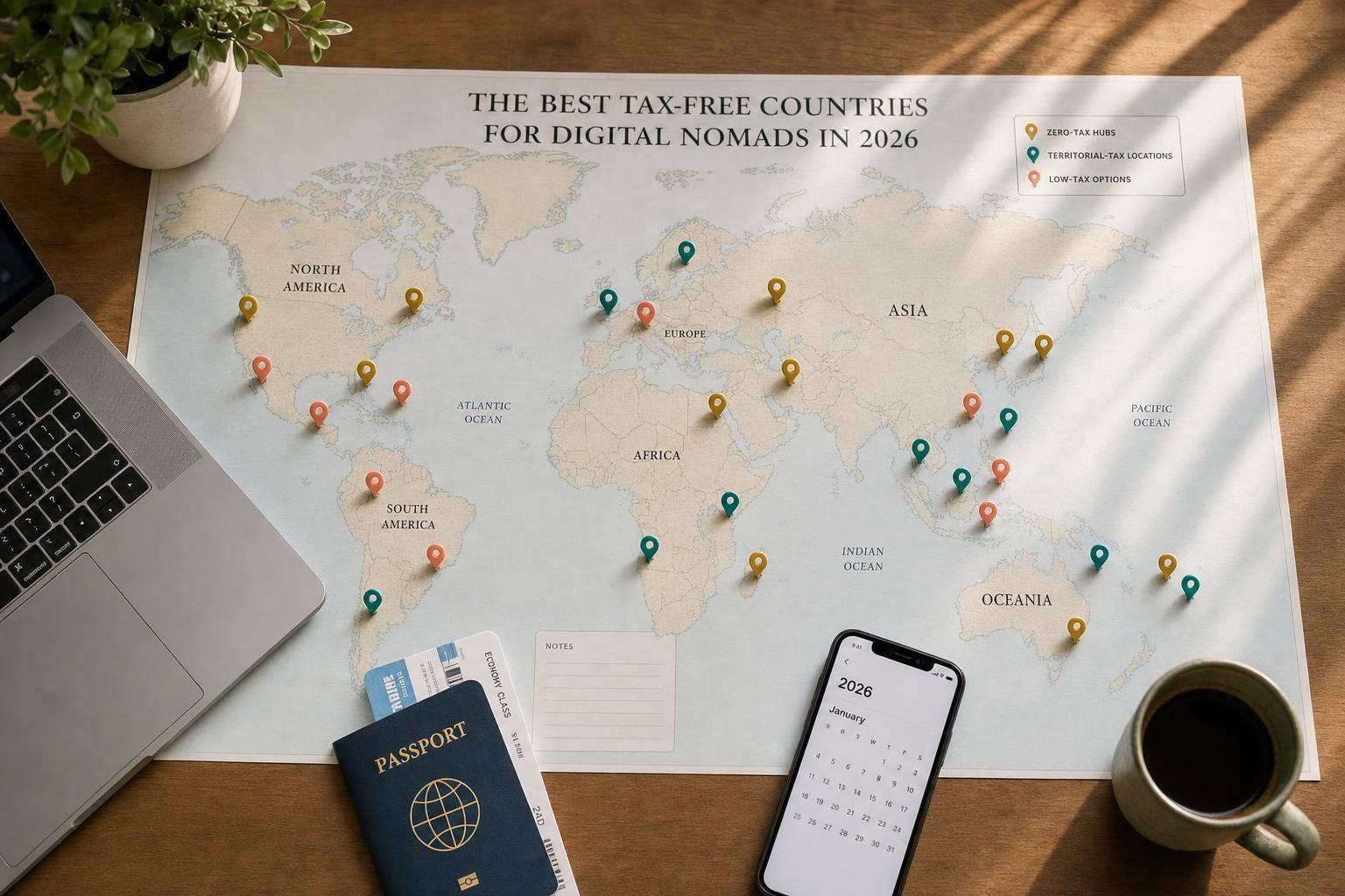 Best tax-free countries for digital nomads in 2026
